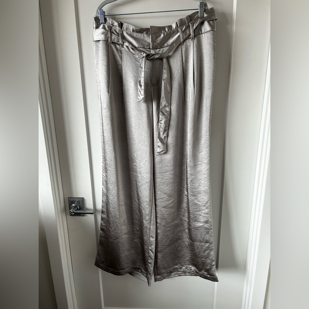 Inc International Metallic Wide Leg Trousers